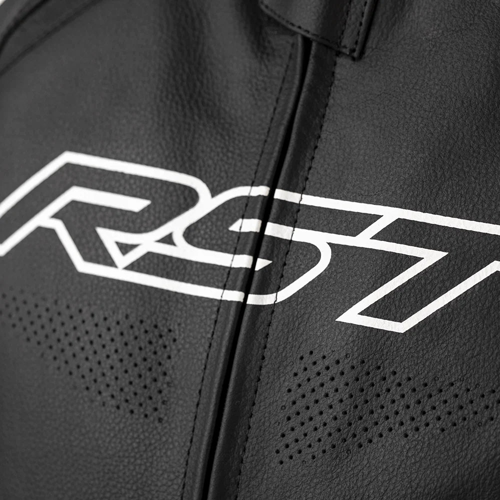 RST S1 CE LEATHER JACKET [BLACK/WHITE]