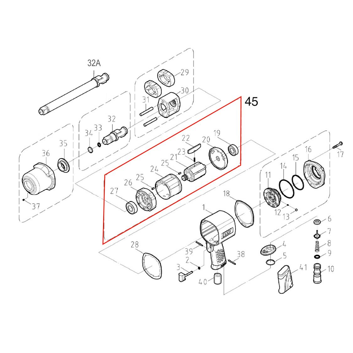 M7 CYLINDER ASSEMBLY (19-27) FOR NC-6266