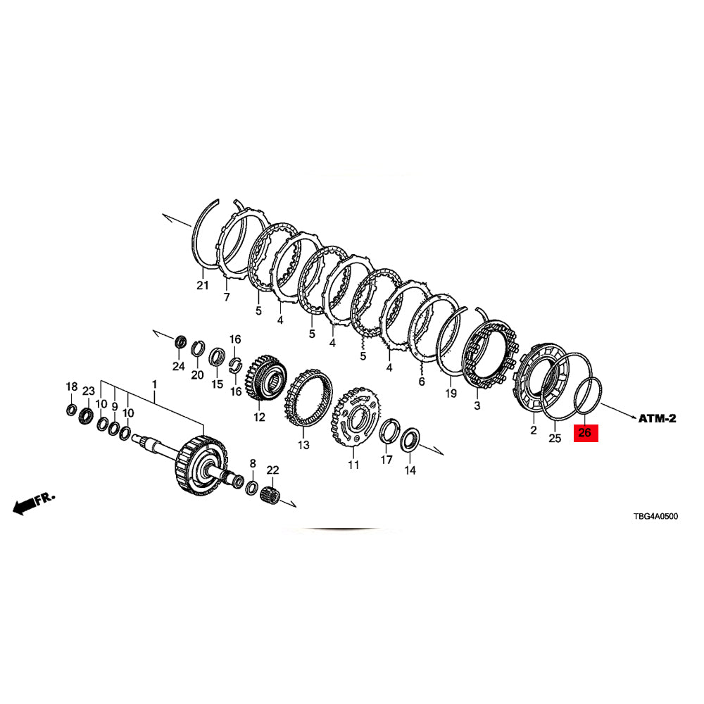 O-RING 100MM X 2.2MM OEM FITMENT HONDA