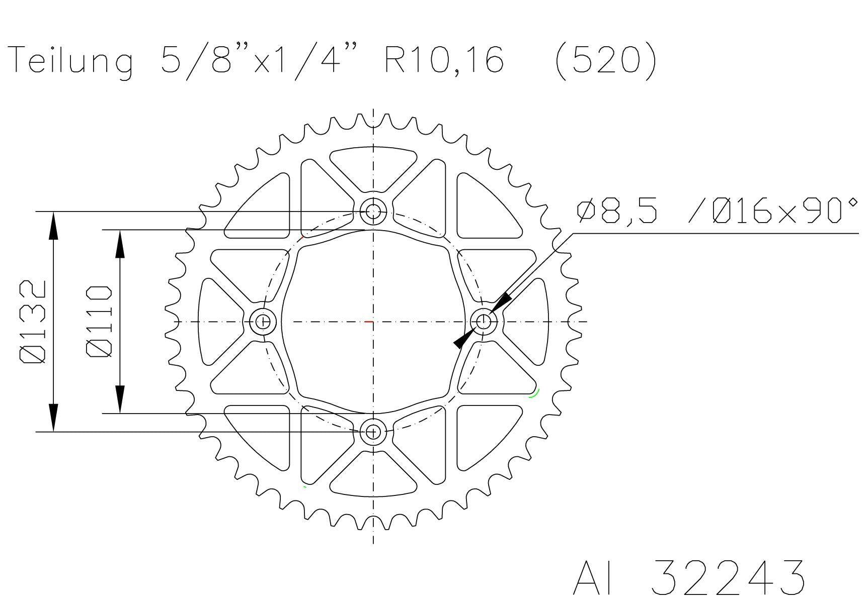 Sprocket Moto Master Alloy