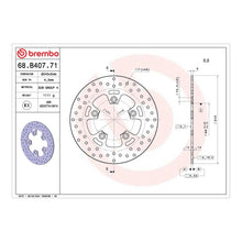Brembo Prime Serie Oro Rear Brake Disc 68B40771