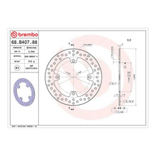 Brembo Prime Serie Oro Rear Brake Disc 68B40788