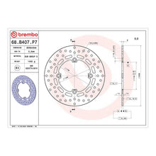 Brembo Prime Serie Oro Rear Brake Disc 68B407P7