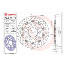 Brembo Prime Serie Oro Front Brake Disc 78B40876