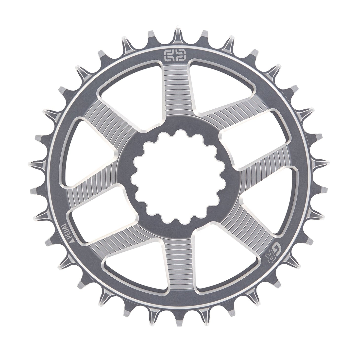 E*Thirteen Helix Race GR Chainring 34T Silver