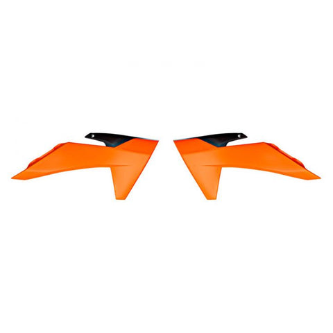 RADIATOR SHROUDS RTECH ORANGE BLACK KTM 50SX 24-ON
