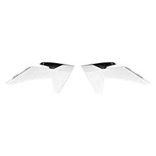 RADIATOR SHROUDS RTECH WHITE BLACK KTM EXC SX EXCF SXF XC XCF XCW XCFW
