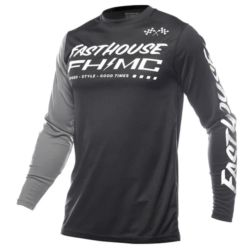 FastHouse Carbon Method LS Jersey - Black/Gray