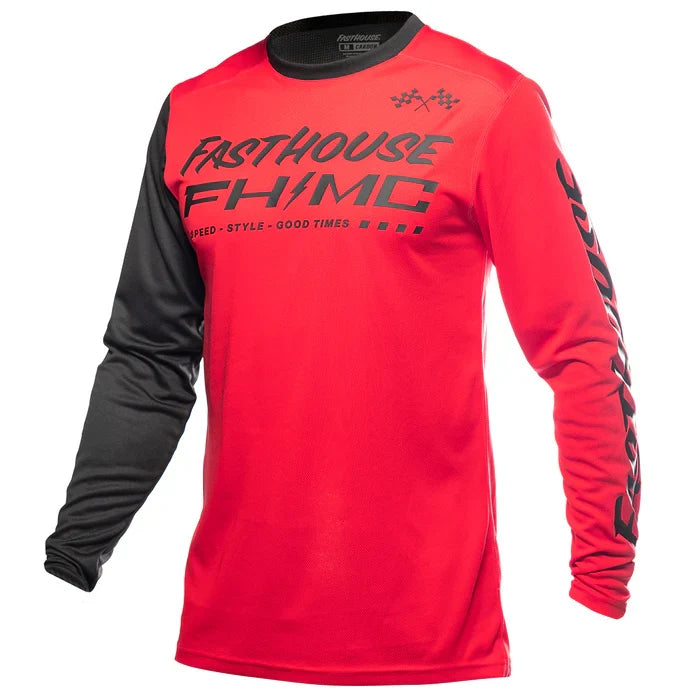 FastHouse Carbon Method LS Jersey - Red/Black