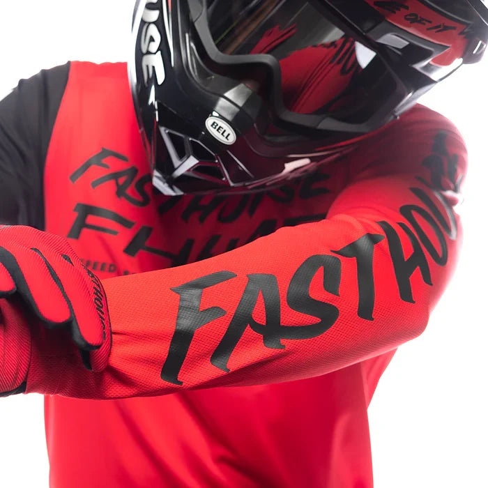 FastHouse Carbon Method LS Jersey - Red/Black