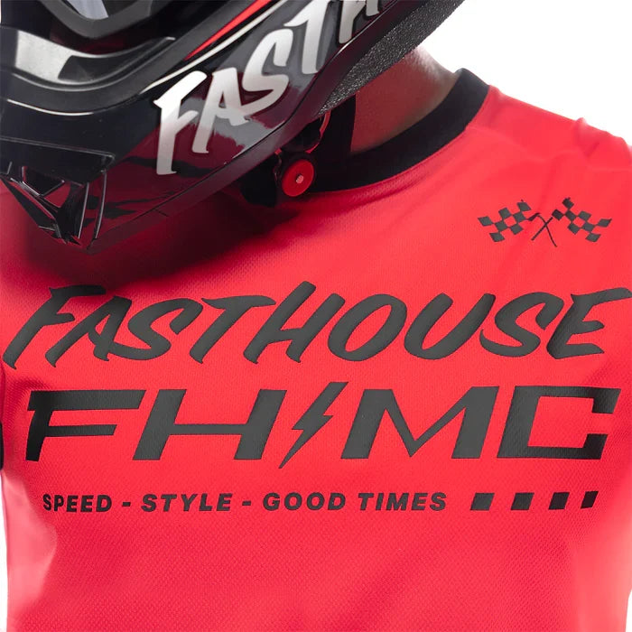FastHouse Carbon Method LS Jersey - Red/Black