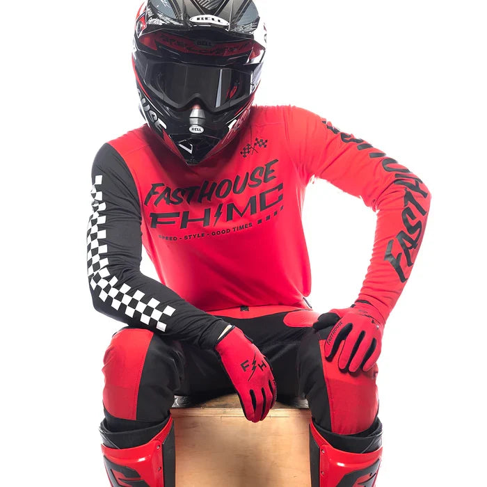FastHouse Carbon Method LS Jersey - Red/Black