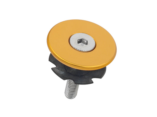 Bicycle steering top cap Anodized gold