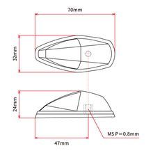 DRC 586 LED Flasher Lights (12V / Smoke / Pair)
