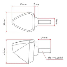 DRC 601 LED FLASHER 12V ORANGE 2PCS