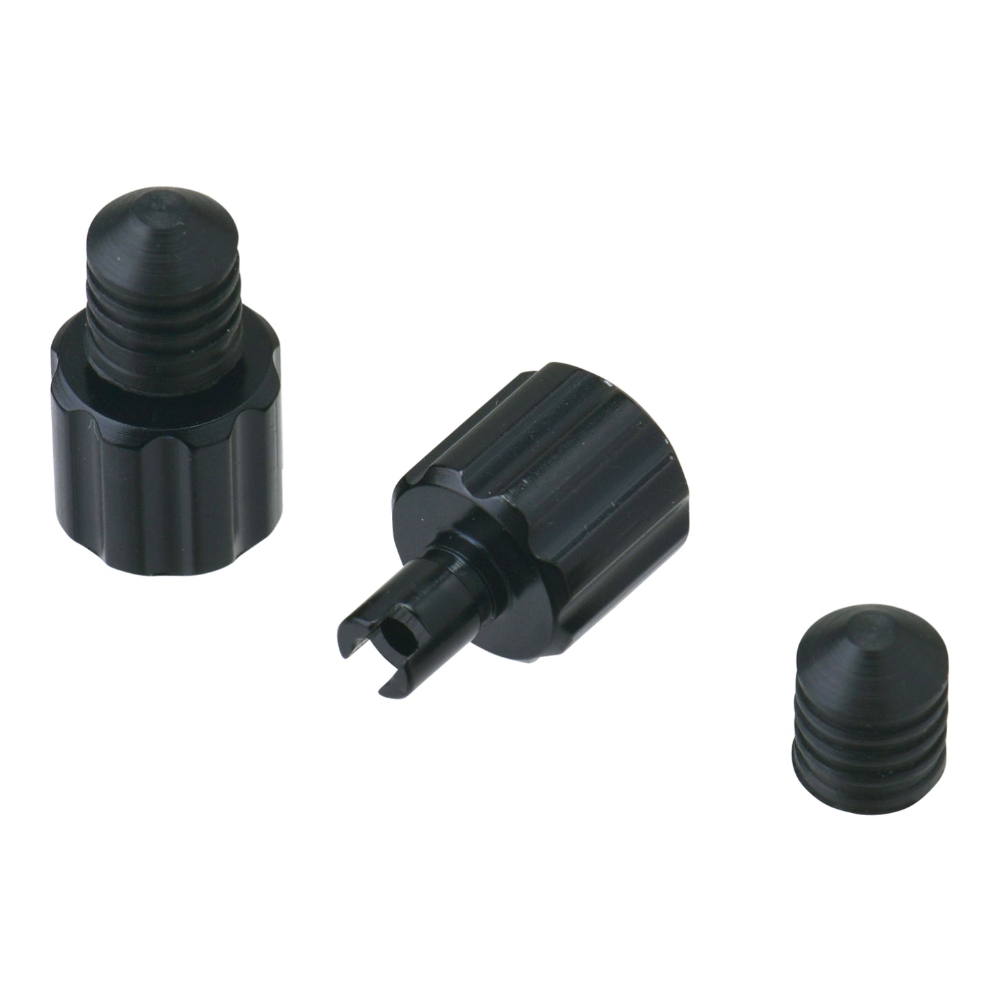 DRC AIRVALVE CAP W/VALVE WRENCH 2PCS BLACK