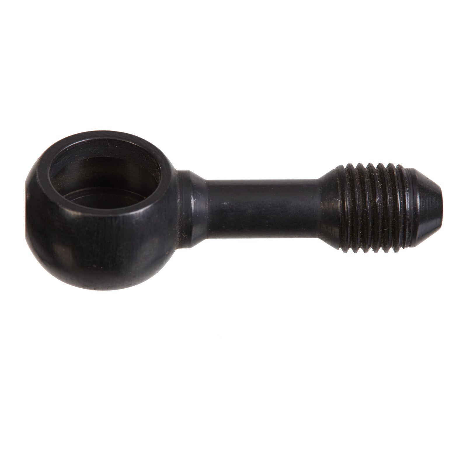 Whites Brake - 11mm (7/16") Banjo - Straight - Steel Black