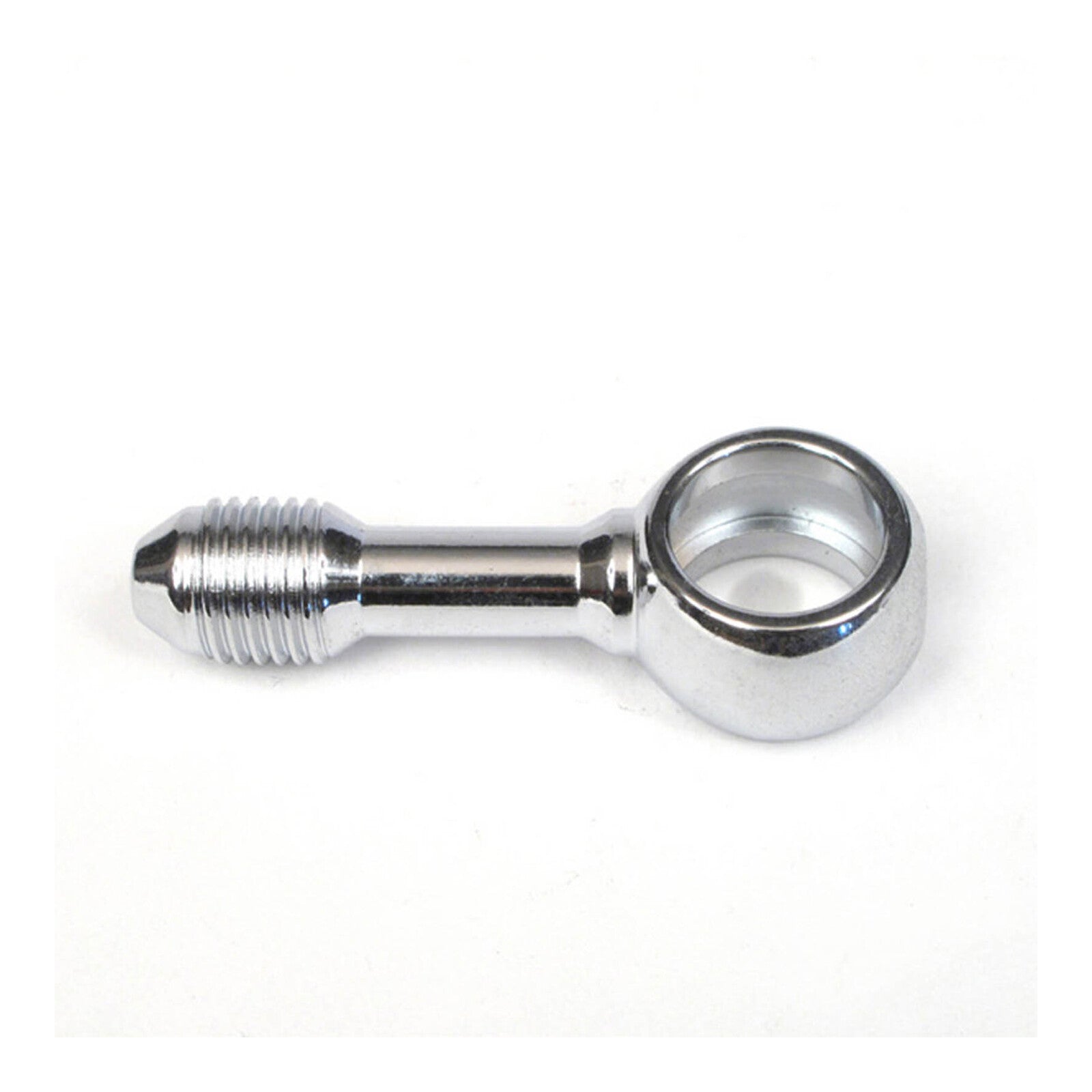 Whites Brake - 11mm (7/16) Banjo - Straight - Chrome Steel