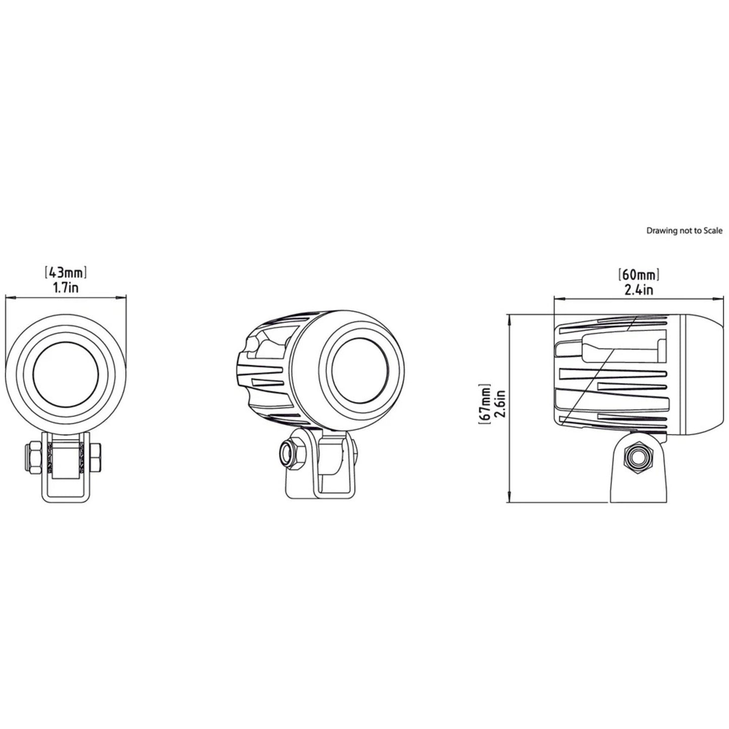 Denali DM LED Light Pod - DataDim™ Technology - Single