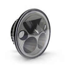 Denali M5 E-Mark LED Headlight Module, 5.75 Round, Black Chrome