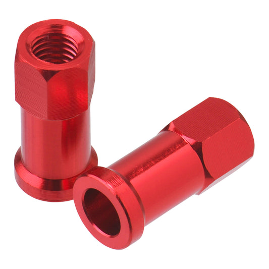 DRC RIM LOCK NUTS 2PCS RED
