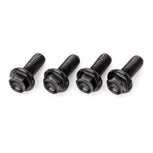 DRC Aluminum M6 Flange Bolts 20mm - Black 4pcs