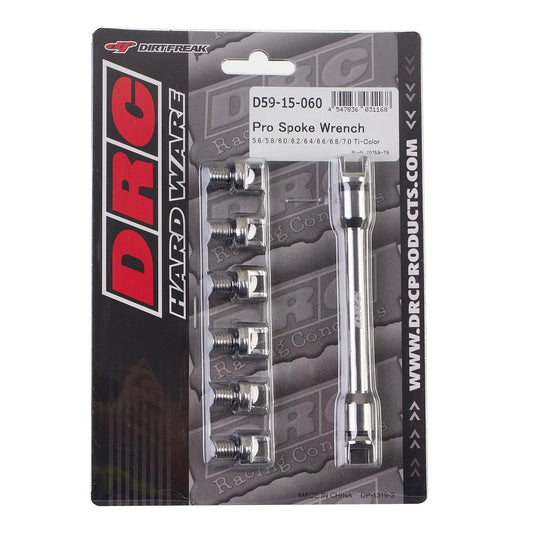 DRC PRO SPOKE WRENCH 5.6-7.0 TI-COLOUR
