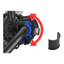 Zeta Rotating Bar Clamp Clutch - Blue