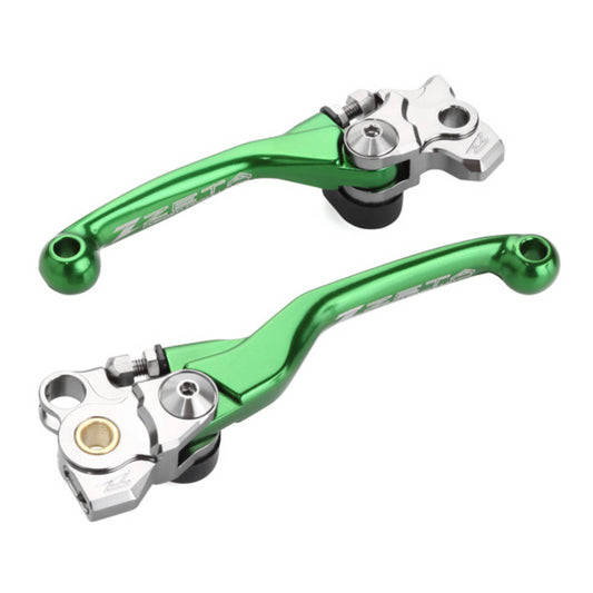 Zeta Pivot Lever Set FP - Kawasaki - Green