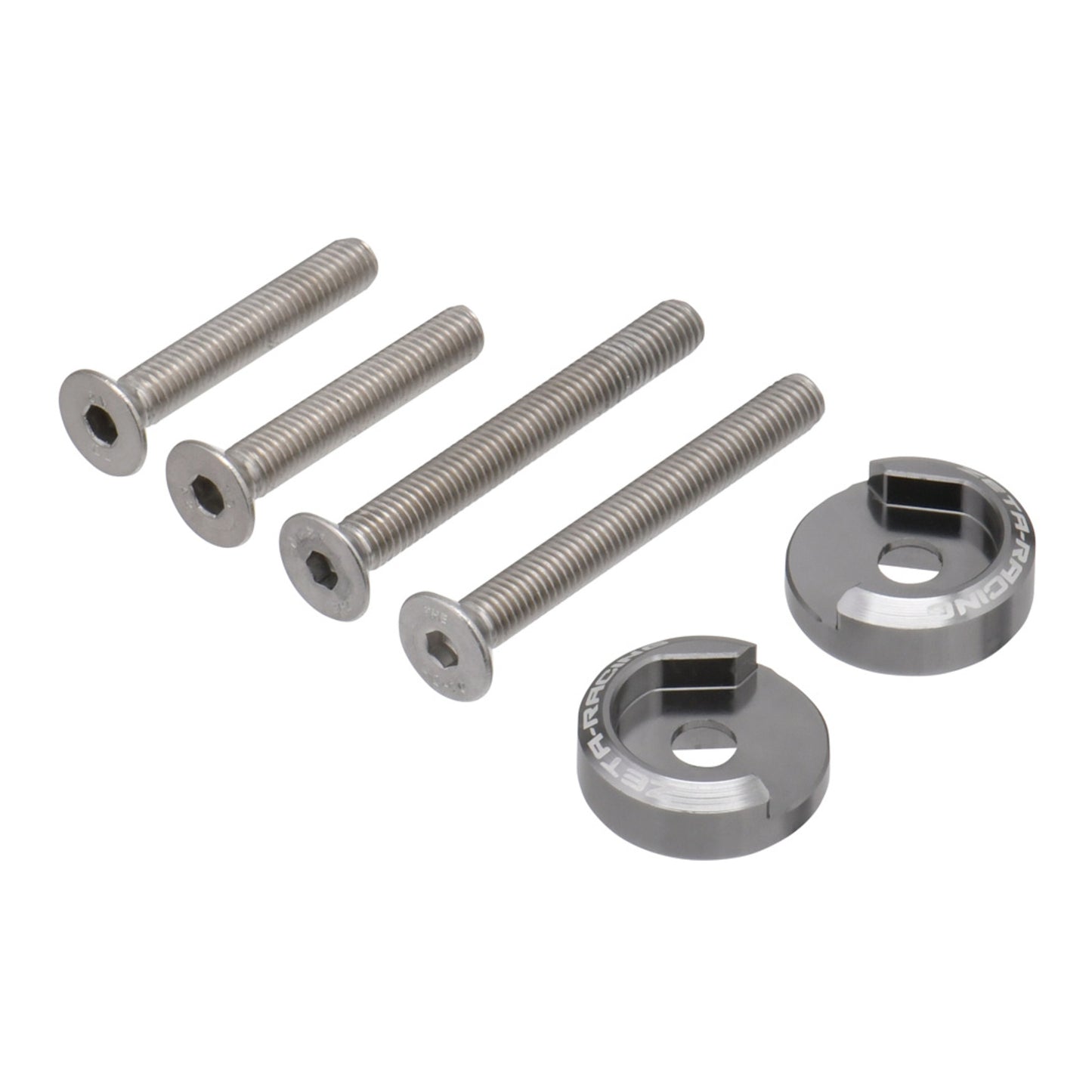 Zeta Armor Handguard Optional Bar End Plugs - Titanium Colour