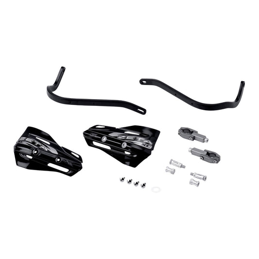 Zeta Armor Handguard XC Kit for 22.2mm Bar - Black / Black