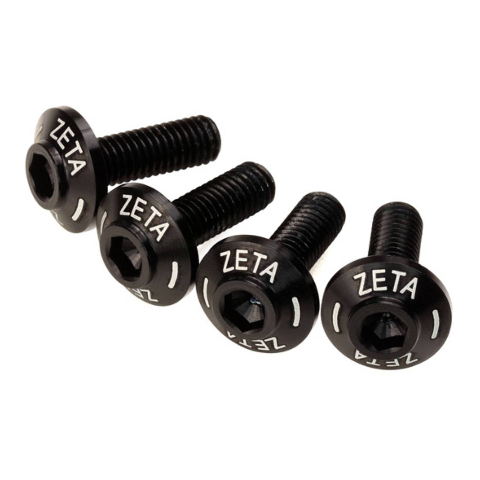 Zeta Screen Bolt Set Black (4pcs)