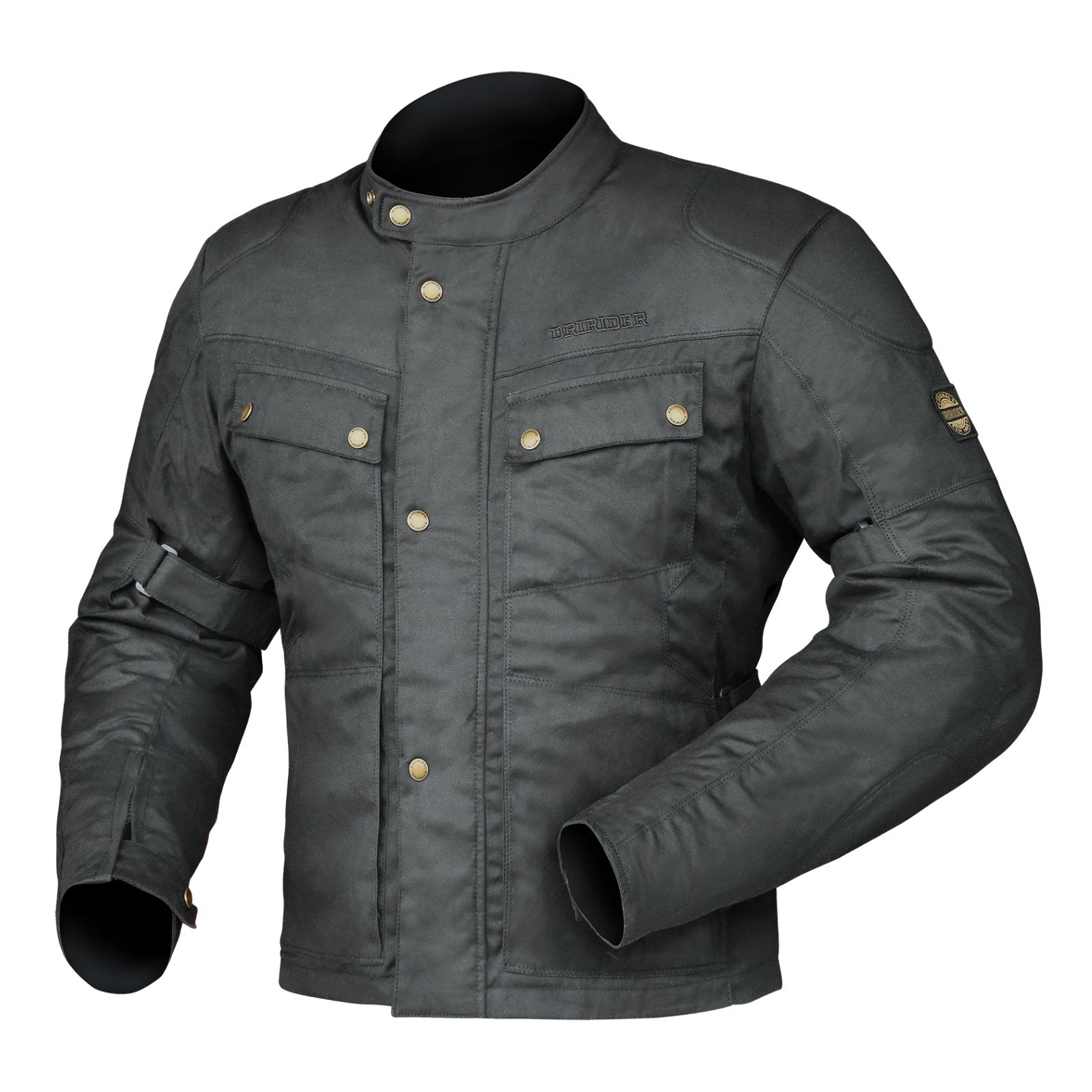DRIRIDER BROOKLANDS CLASSIC WAX JACKETS - BLACK