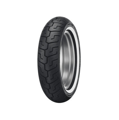 Dunlop 150/80-16 D401 Rear Cruiser Tyre - 71H Bias TL - Narrow White Wall