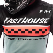 FastHouse Elrod Formula LS Jersey - Oceanic Mint/Hyper Coral
