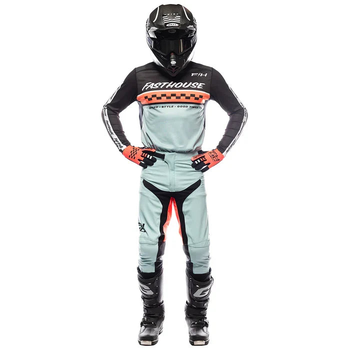 FastHouse Elrod Formula Pant - Oceanic Mint/Hyper Coral