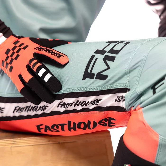 FastHouse Elrod Formula Pant - Oceanic Mint/Hyper Coral