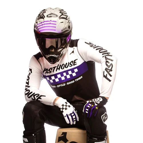 FastHouse Elrod Jersey - White/Purple