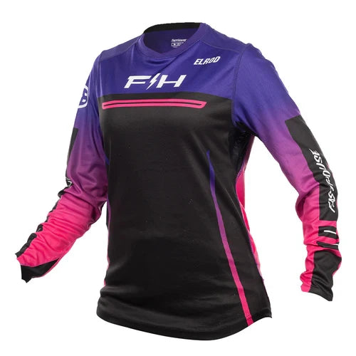 FastHouse Elrod React Women's Jersey - Electric Fuchsia/FH Purple