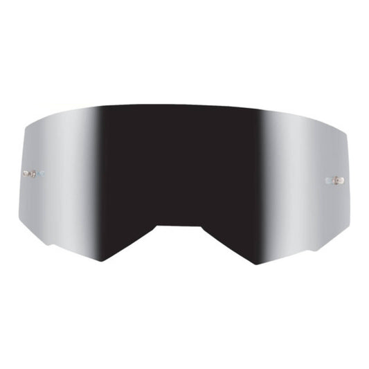 FLY GOGGLE SINGLE LENS SILV MIR/SMK w/POST