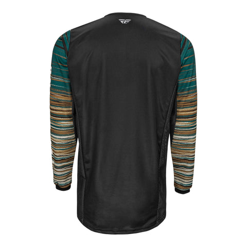 Fly Racing Kinetic Wave Jersey - Black / Rum
