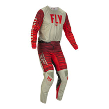 Fly Racing Kinetic Wave Pant - Light Grey / Red