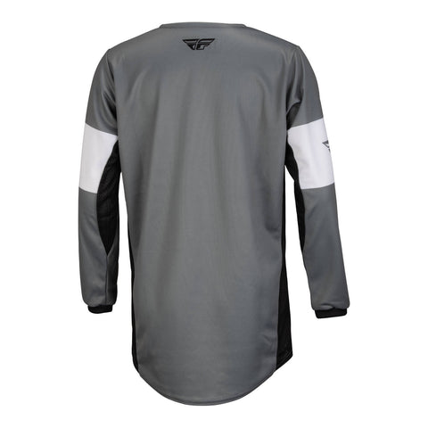 Fly Racing Kinetic Khaos Youth Jersey - Grey / Black / White