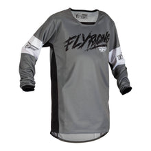 Fly Racing Kinetic Khaos Youth Jersey - Grey / Black / White