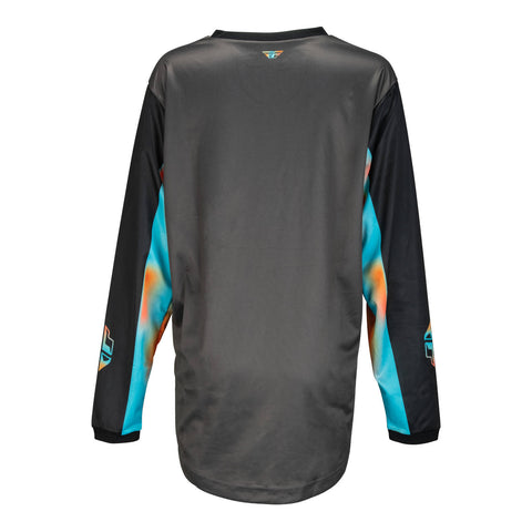 Fly Racing Ladies F-16 Jersey - Grey / Pink / Blue