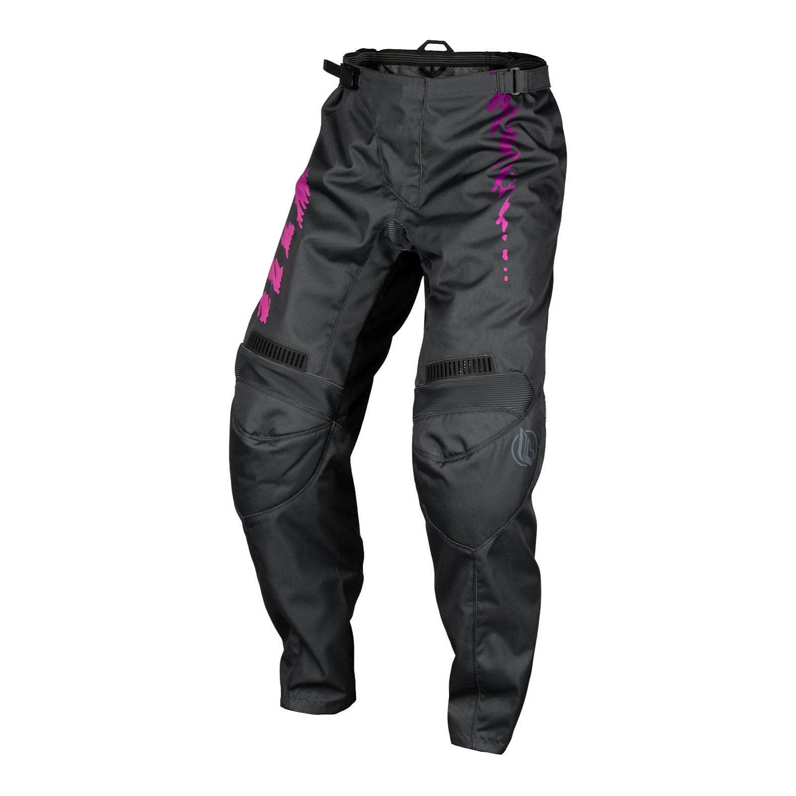 FLY Racing Youth F-16 Pants - Grey / Charcoal / Pink
