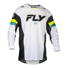 FLY Racing Kinetic Prix Jersey - White / Black / Hi-Vis