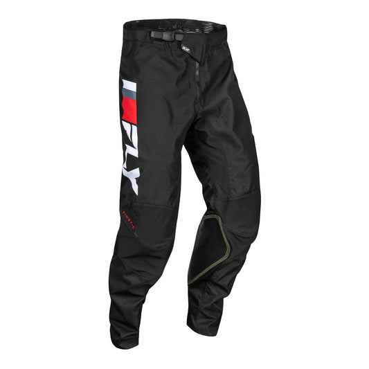 FLY Racing Youth Kinetic Prix Pants - Red / White / Grey