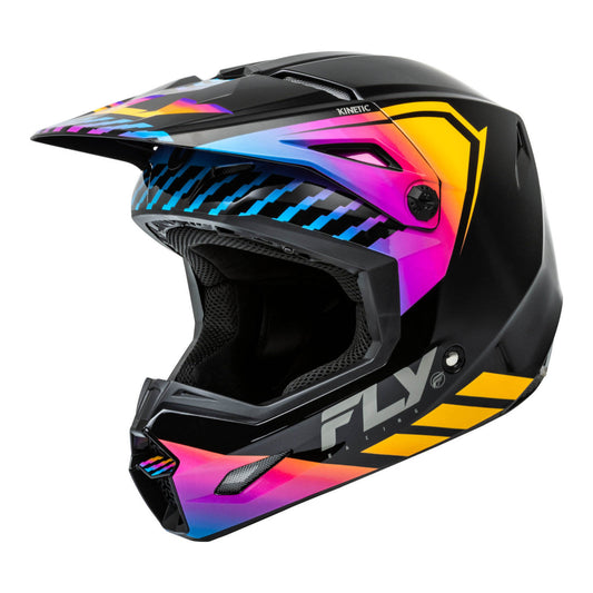 FLY Racing Kinetic Menace Helmet - Black / Sunrise