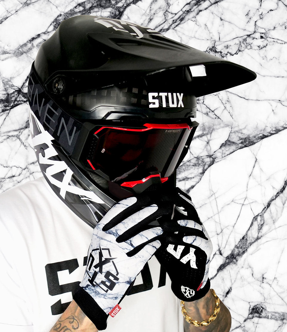 Stux Faze Marble White MX Glove